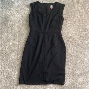 Vince Camuto v neck dress with waist design